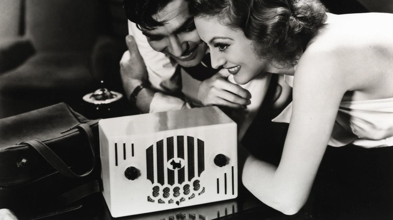 Clark Gable, Joan Crawford with Remler radio