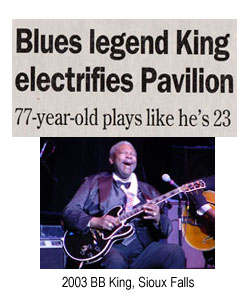 BB King in Sioux Falls, SD