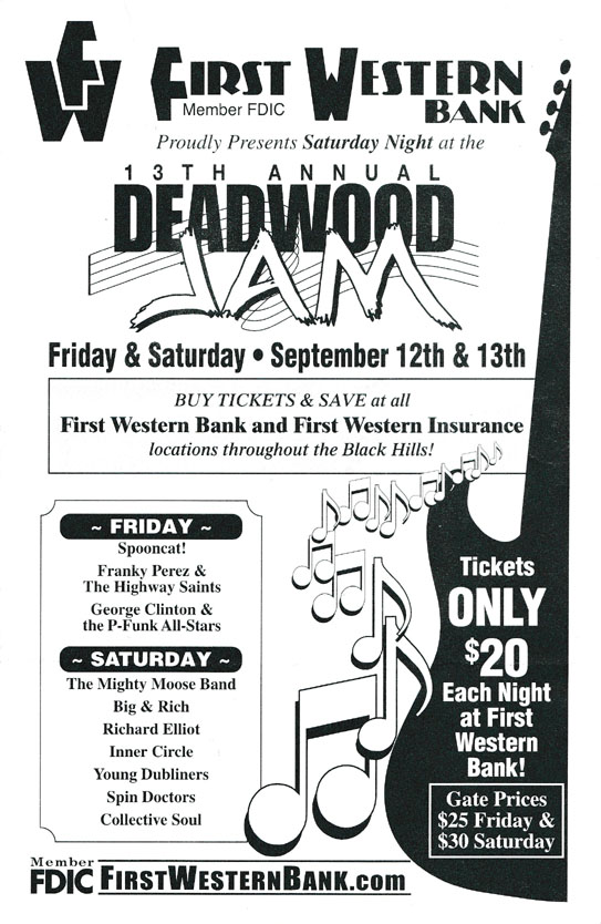 Deadwood Jam 13 bands