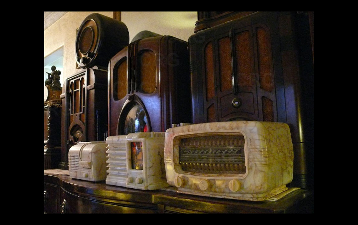 antique radio collection photo