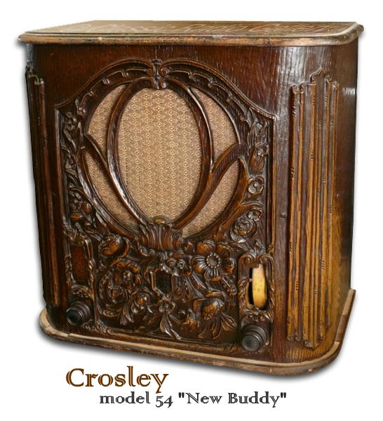 Crosley Radio model 54 New Buddy repwood