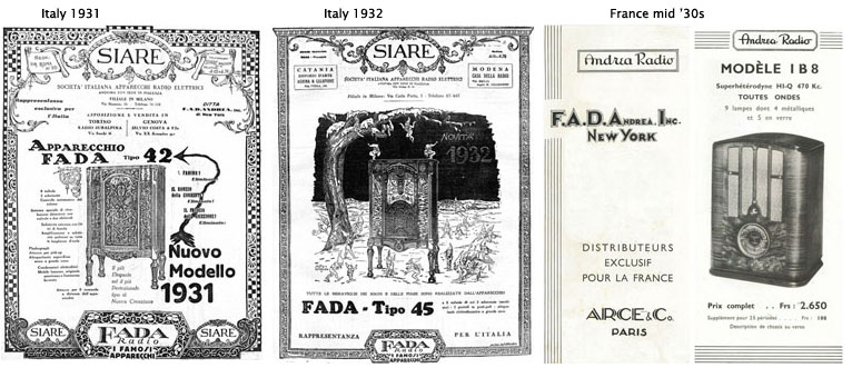 French and Italian FADA ads