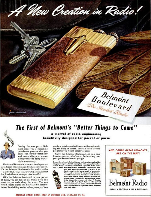 Belmont Radio Boulevard 5P113 1946 advertisement