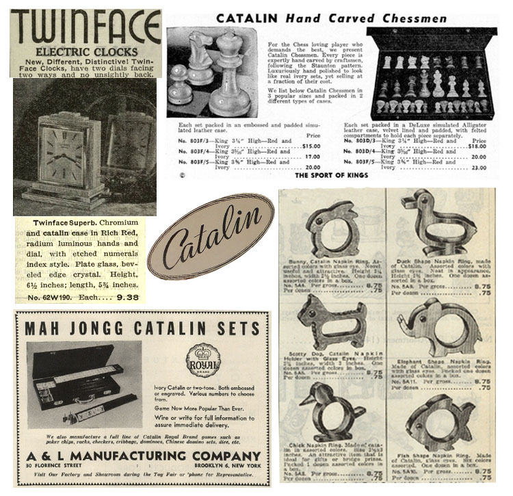 various catalin items ads