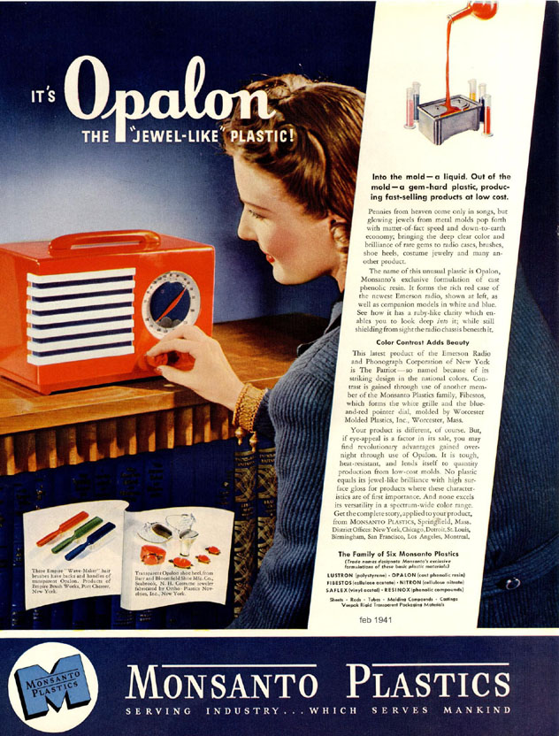 Opalon plastic ad