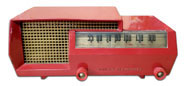 Philco Radio model 53-563 in Swedish Red, 1953