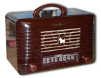 Remler Radio model 5520 Scottie, brown bakelite, 1947