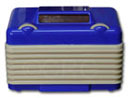 Setchell Carlson Radio model 416 Frog Eyes with blue plaskon cabinet, late 40s