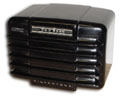 Silvertone Radio model 6403, black bakelite