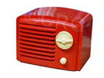 Silvertone Radio model 6116 chassis 109.216, red plaskon, 1939