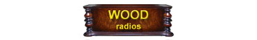Wood antique radio button