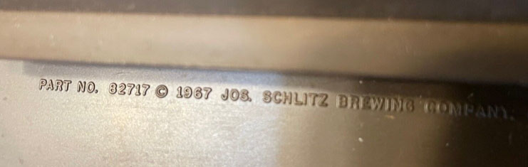 Schlitz Fireworks motion sign date stamp