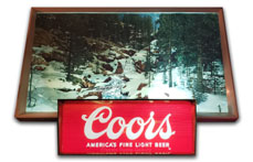 Coors Beer motion sign