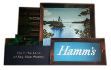 Hamm's Beer Boundry water lighted sign
