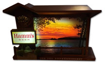 Hamm's Beer Sunset Sunrise motion sign