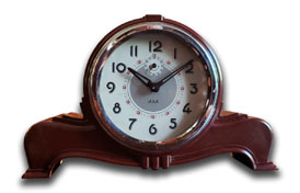 Jaz brown bakelite clock
