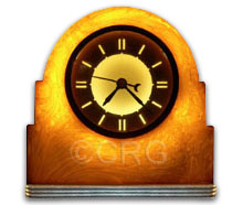 Lackner Neonglo Dulcy catalin clock