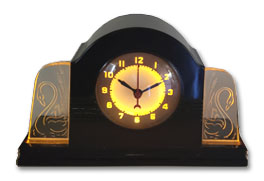 Lackner Neonglo Swans clock