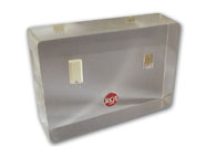 RCA early transistors in lucite paperweight