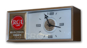 RCA Electron Tubes lighted clock