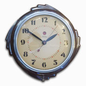 Telechron 2H09 chrome wall clock