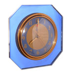 Telechron 3F65 blue mirror clock