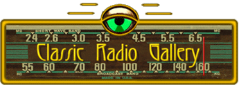 Classic Radio Gallery antique radio dial banner
