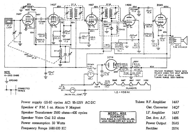 Fada 652 schematic