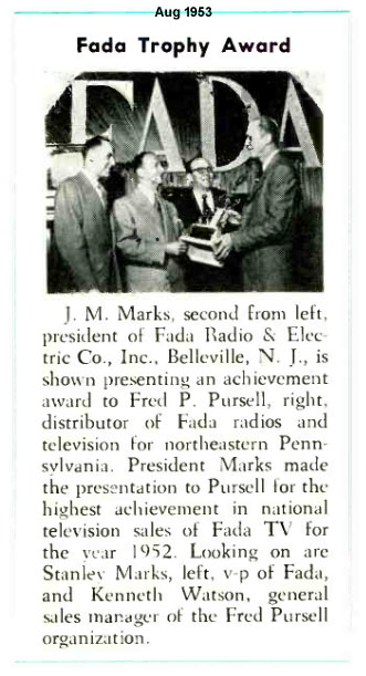 1953 Fada article with JM & Stanley Marks