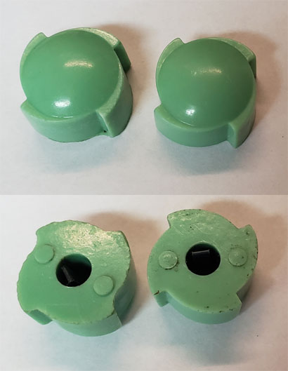Addison Radio 52 green, knobs