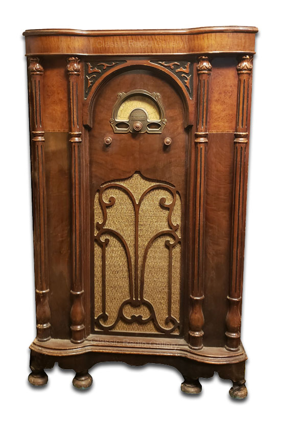 Airline Radio model 62-101 wood floor console 1933