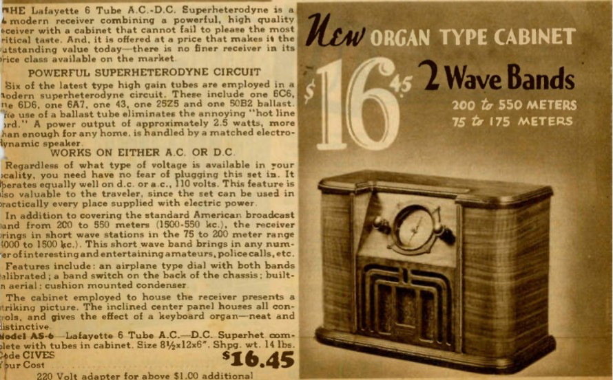 Climax Lafayette 1936 ad