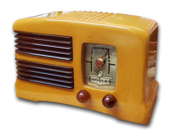 Canadian Crosley Radio model G1465 catalin split grille cabinet