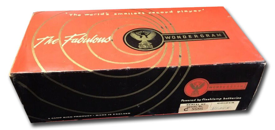 Emerson Wondergram portable phonograph U.K.