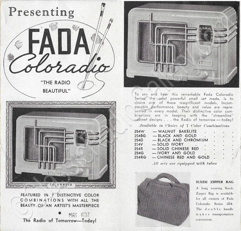 1937 Fada Coloradio 254 advertisement