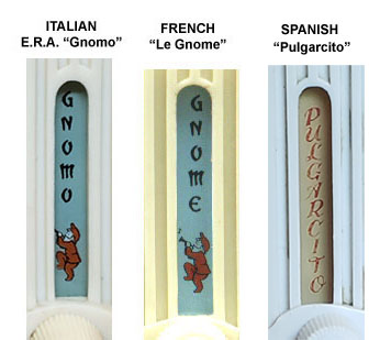Gnome and Gnomo and Pulgarcito radio LABELS