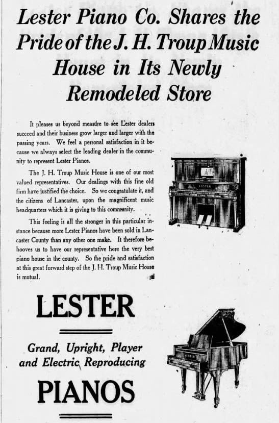Lester Piano Radio 494 label