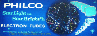 Philco Electron Tubes motion advertising light GIF