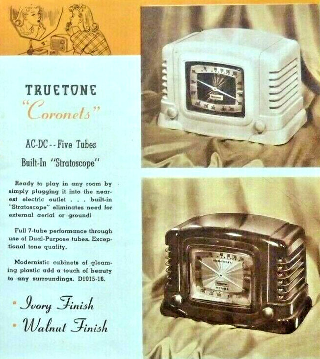 1941 Truetone catalog Coronet model