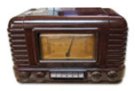 Airline Radio model 14BR734, brown bakelite