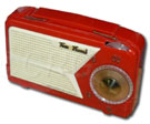 Automatic Radio Corp model TT-600 hybrid radio, red plastic