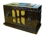 Automatic Radio Corp, unknown model, brown bakelite, 1936