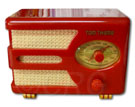 Automatic Radio Corp, model 950, red catalin plastic, 1938