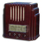 AWA Radio model R52, large bakelite cabinet, sliderule dial, Australian