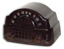 Belmont Radio model 4B115 battery set, brown bakelite