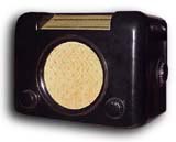 UK Bush Radio model DAC90, black bakelite cabinet