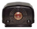 Coronado Radio model 43-8160 brown bakelite cabinet with concentric dial, 1947