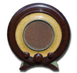 UK Ekco Radio model A22 round brown bakelite cabinet