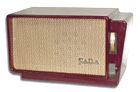 Fada Radio model 660M with maroon cabinet, 1951