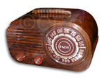 Fada Radio model 845, brown styrene, 1940